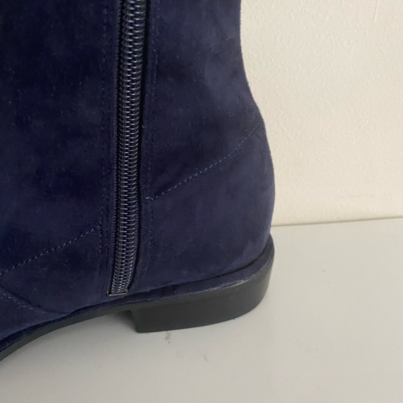 Marc Fisher Humor Blue Suede over the knee boots - Picture 7 of 14